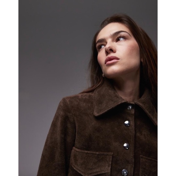 Mango Brown Suede Jacket - Picture 3 of 16